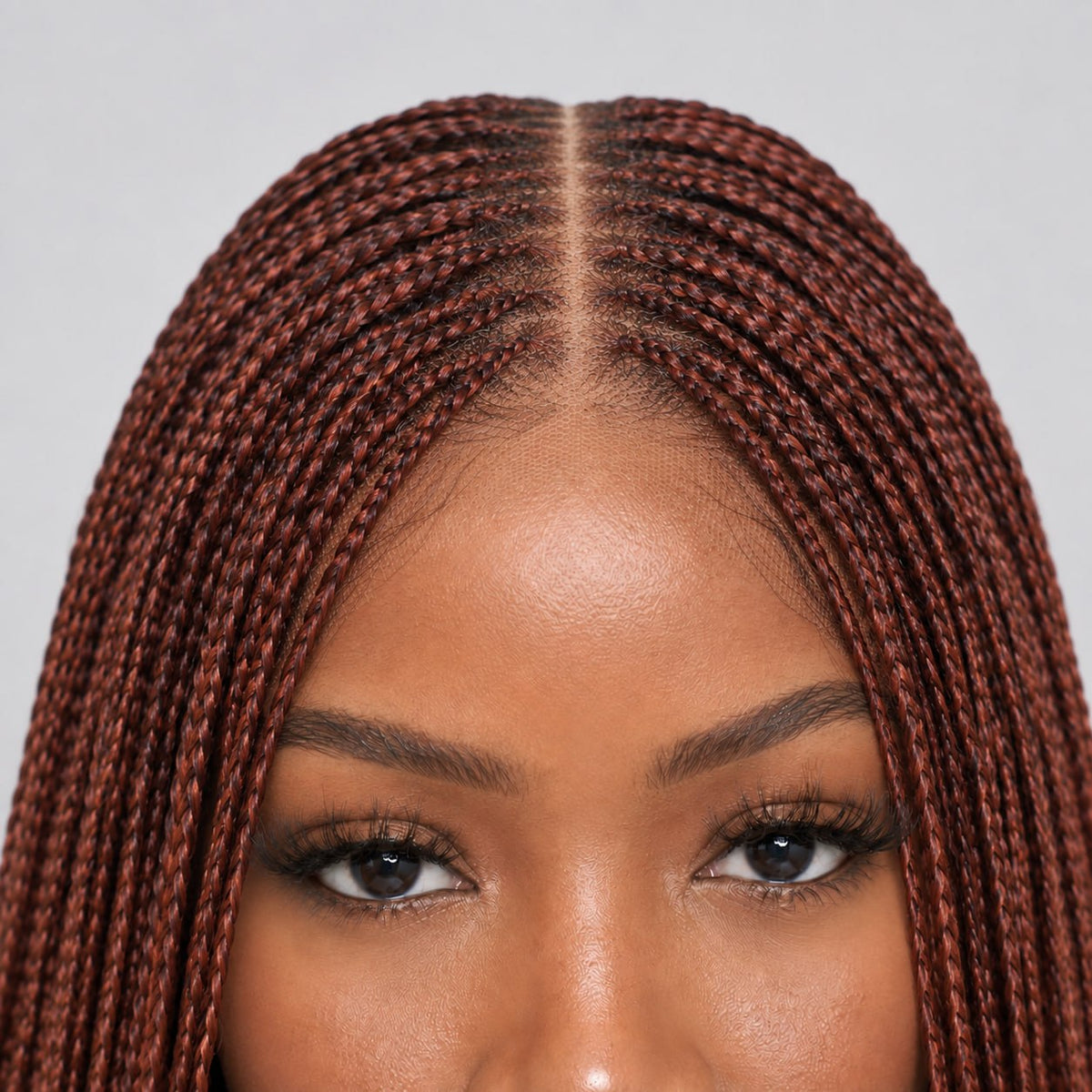 Ashley Knotless braids - 20' 4x4 Glueless Closure Color 350