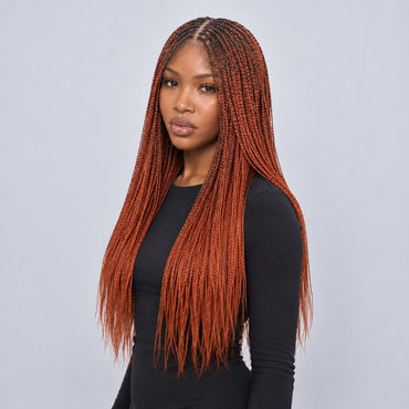 Ashley Knotless Braids - 22" 4x4 Lace Closure Color 350