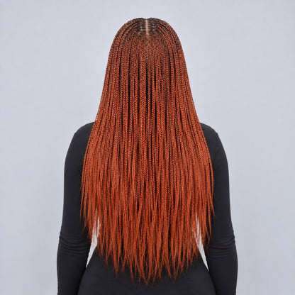 Ashley Knotless Braids - 22" 4x4 Lace Closure Color 350
