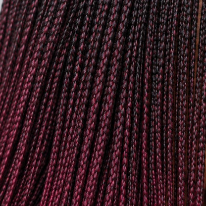 Ashley - Knotless Braids 28" HD 5x5 Lace Closure Color 1B/BUG