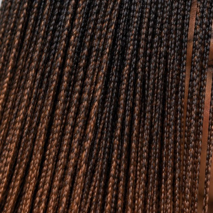 Ashley - Knotless Braids  28" HD 5x5 Lace Closure Color 1b/6