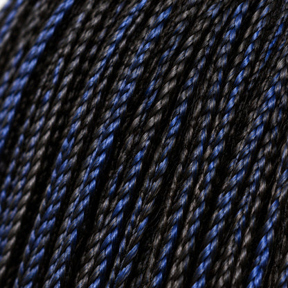 Sheyla Micro Knotless Braids - 22" 13x4 Lace Frontal Black & Blue Mixed