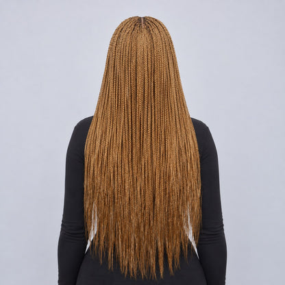 Ashley Knotless braids - 26' HD 5x5 Glueless Closure Color 27/30 Mixed