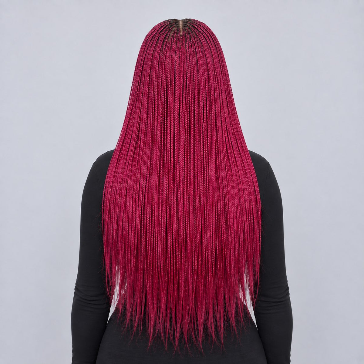 Ashley Knotless braids - 26' 5x5 HD Glueless Closure BG Color