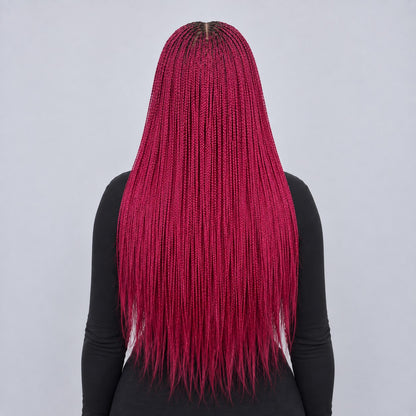 Ashley Knotless braids - 26' 5x5 HD Glueless Closure BG Color