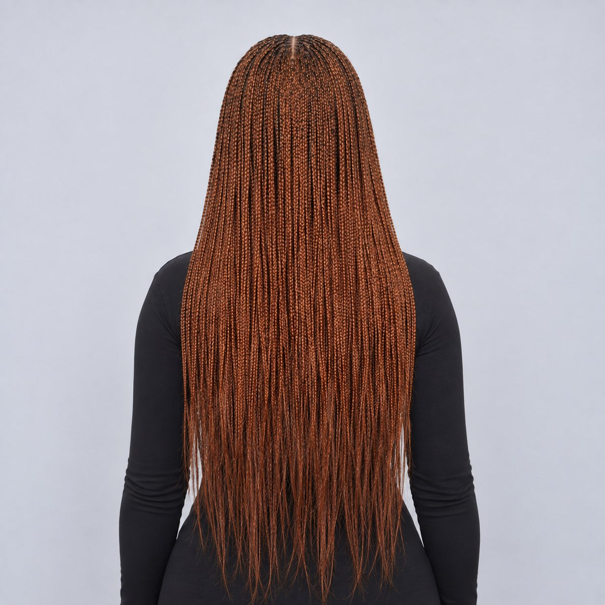 Ashley Knotless braids - 28” 5x5 Glueless Closure HD Color 350/27 Mixed
