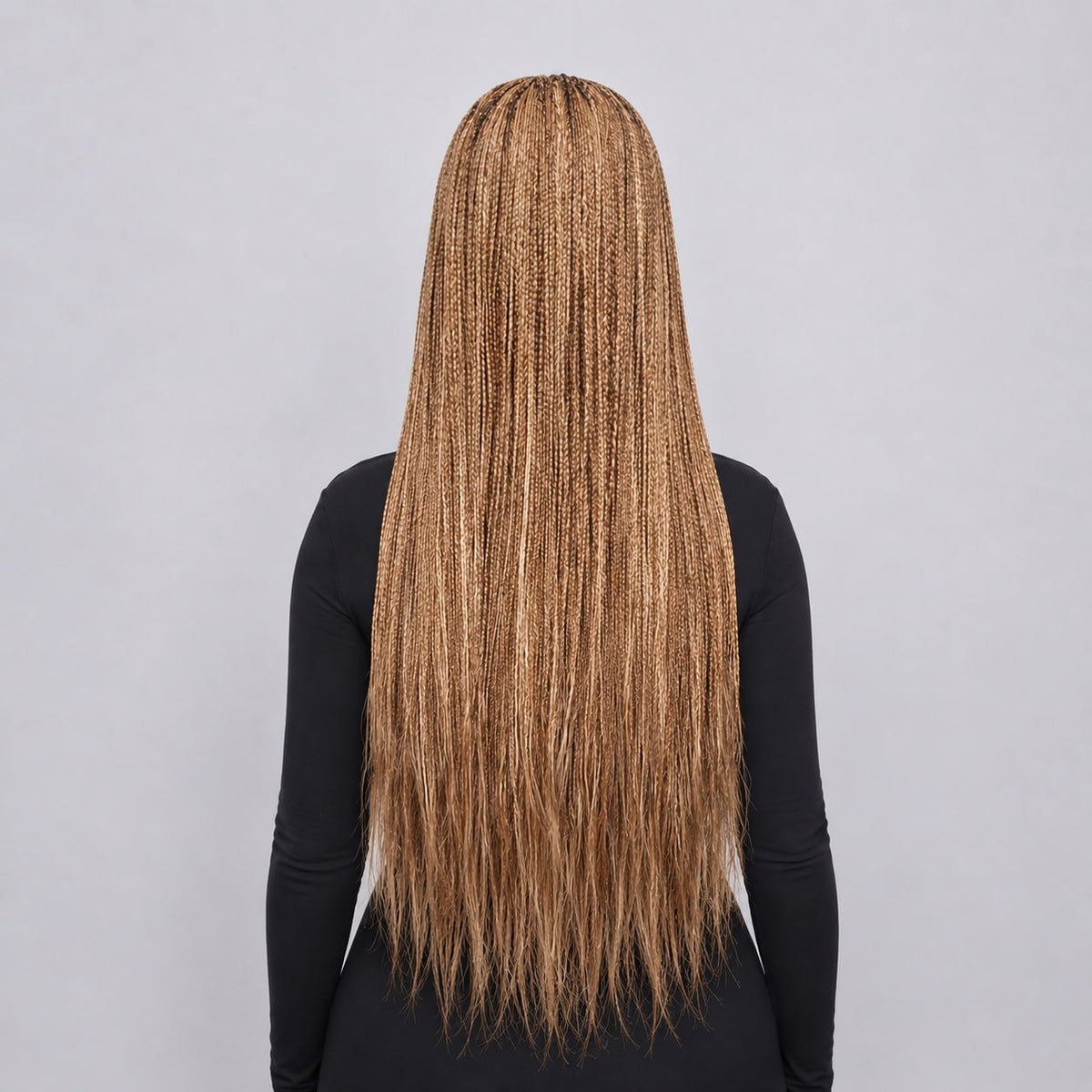 Ashley Knotless braids - 26” 5x5 Glueless Closure HD Color 613/30 Mixed