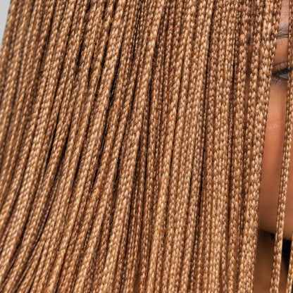 Ashley Knotless braids - 26” 5x5 Glueless Closure HD Color 613/30 Mixed