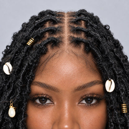 Joyce - Fluffy Locs 16" HD Full Lace Black
