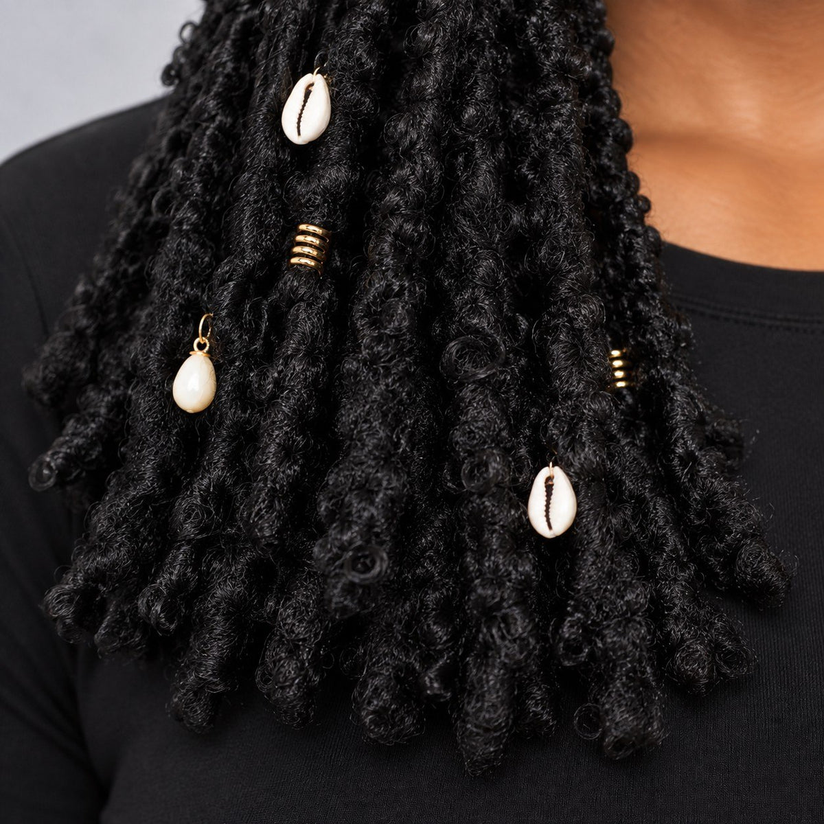 Joyce - Fluffy Locs 16" HD Full Lace Black