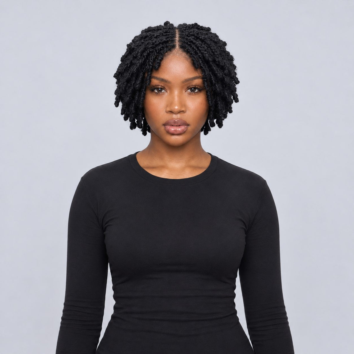 Nelly Kinky twist - 6” 4x4 Glueless Closure Natural Black