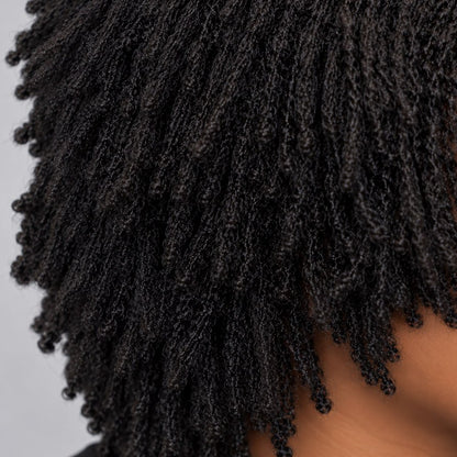 Sofy Kinky Cornrow (freestyle) - 6” 5x5 Glueless Closure HD Natural Black