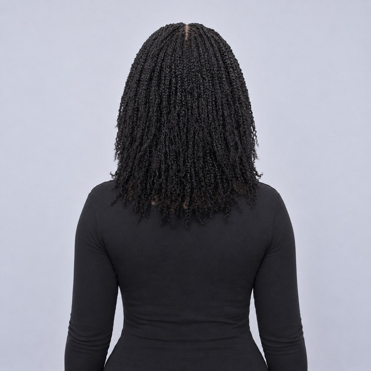 Nelly kinky twist - 14” 5x5 Glueless Closure HD Natural Black