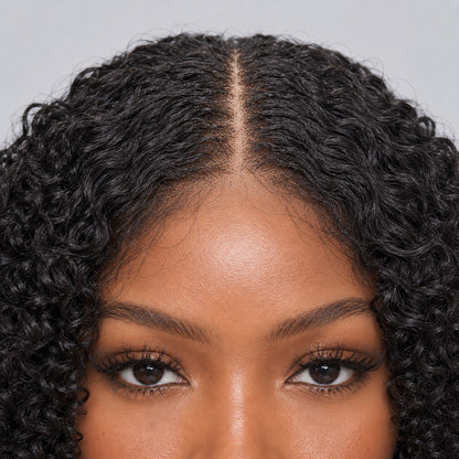 Susy Curly twist - 6” 5x5 Glueless Closure HD Natural Black