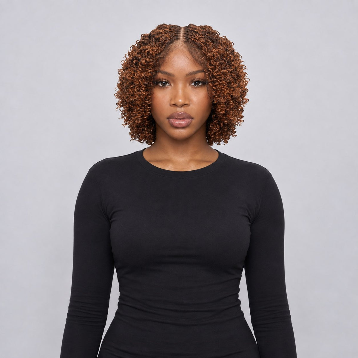 Helen Curly micro twist -8' 5x5 Glueless Closure HD Color 30