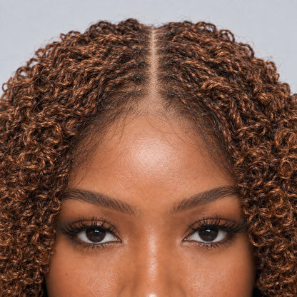Helen Curly micro twist -8' 5x5 Glueless Closure HD Color 30