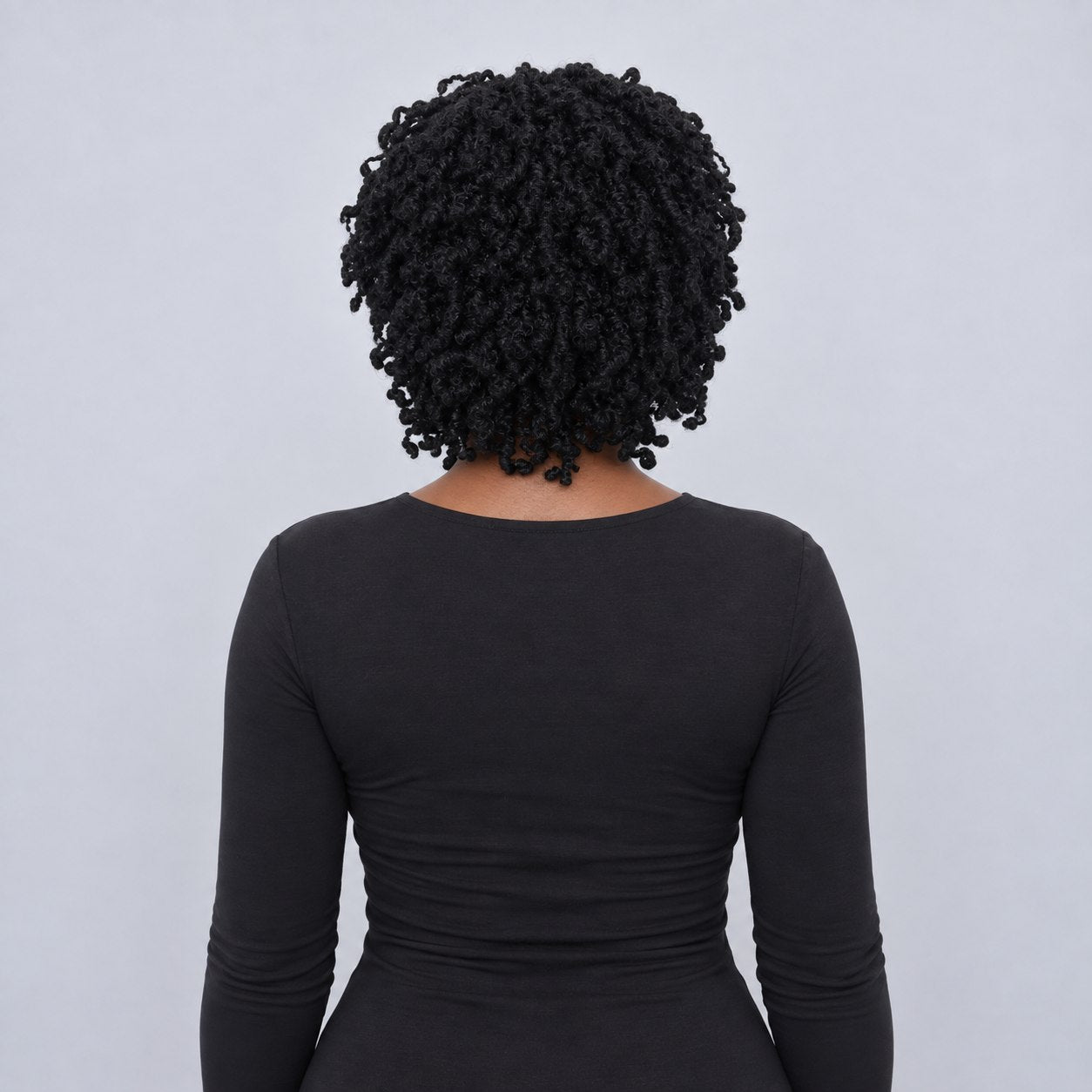 Debby Kinky twist - 8" 5x5 Glueless Closure HD Natural Black