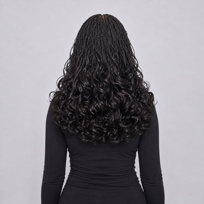 Sierra Mini Twist French Curls - 16" HD 13x4 Lace Frontal Natural Color