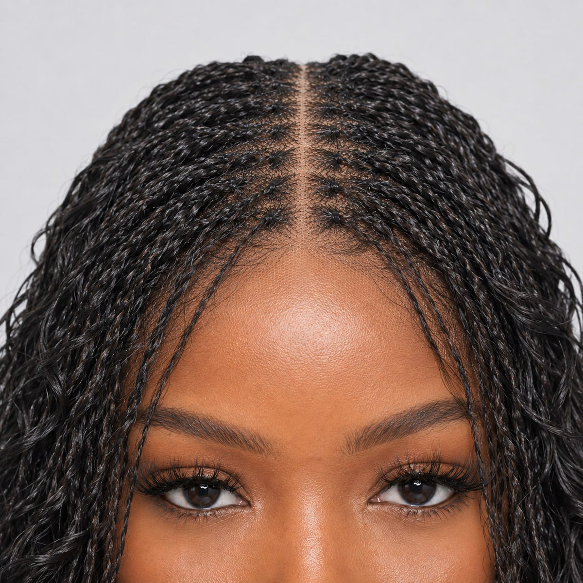 Sierra Mini Twist French Curls - 16" HD 13x4 Lace Frontal Natural Color