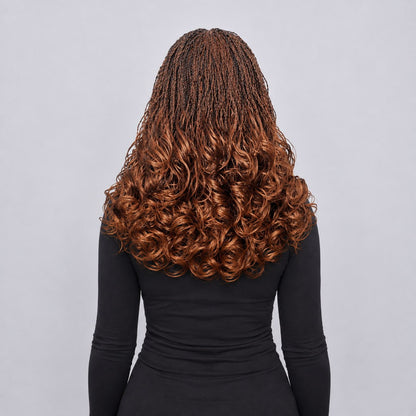 Sierra Mini Twist French Curls - 16" HD 13x4 Lace Frontal Color 30