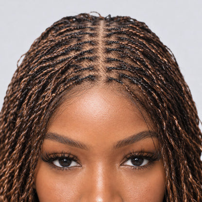 Sierra Mini Twist French Curls - 16" HD 13x4 Lace Frontal Color 30