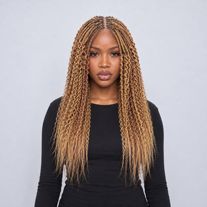 Sydney Spiral Twists - 20" 13x5 Lace Frontal Color 27/30