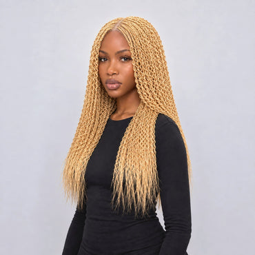 Sydney Spiral Twists - 18" 4x4 Lace Closure Blonde