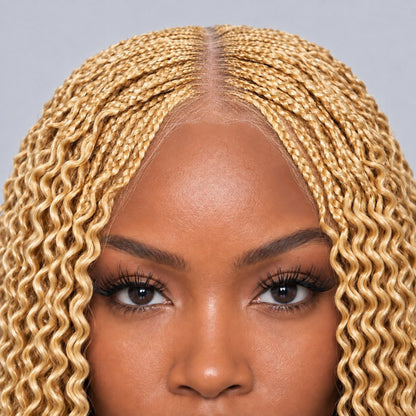 Sydney Spiral Twists - 18" 4x4 Lace Closure Blonde