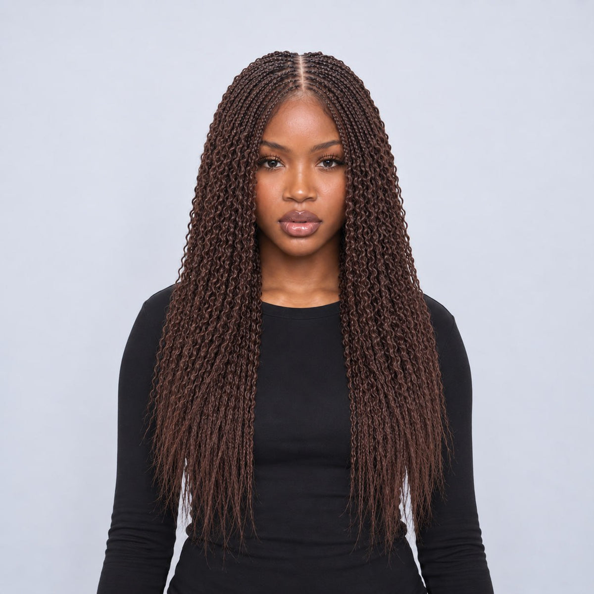 Sydney Spiral Twists - 20" 13x4 Lace Frontal Color 33 Brown