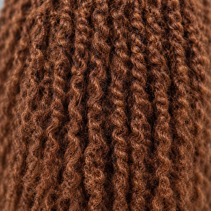 Nelly Kinky Twists - 12" HD 5x5 Lace Closure Brown