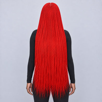 Megan Knotless Senegalese Twists - 32" 13x4 Lace Frontal Natural Color