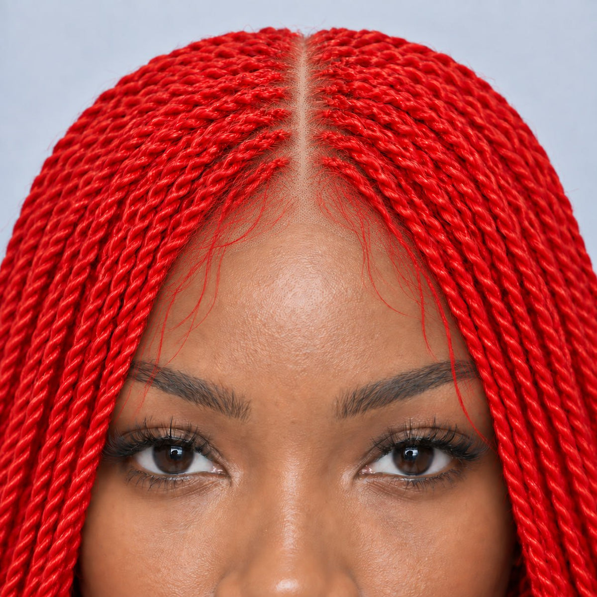 Megan Knotless Senegalese Twists - 32" 13x4 Lace Frontal Natural Color