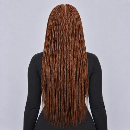 Tiana - Center Part Cornrow 28" HD 13x4 Frontal Color 350