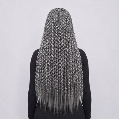 Sydney spiral twist - 30” 4x4 Closure Grey Color