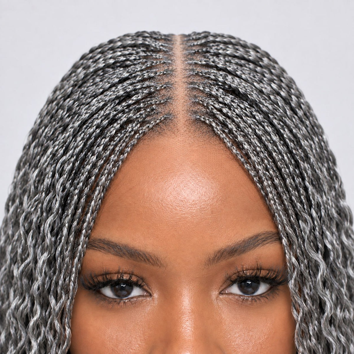 Sydney spiral twist - 30” 4x4 Closure Grey Color