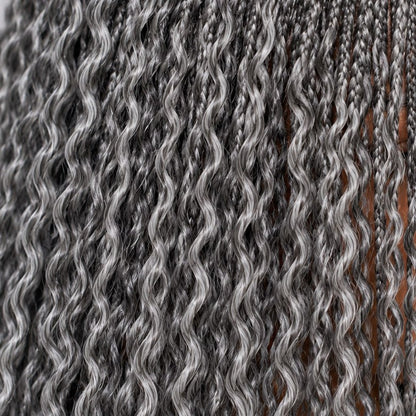 Sydney spiral twist - 30” 4x4 Closure Grey Color