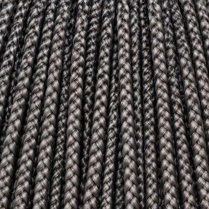 Tiana - Center Part Cornrow 28" HD 13x4 Frontal Grey with Natural Roots