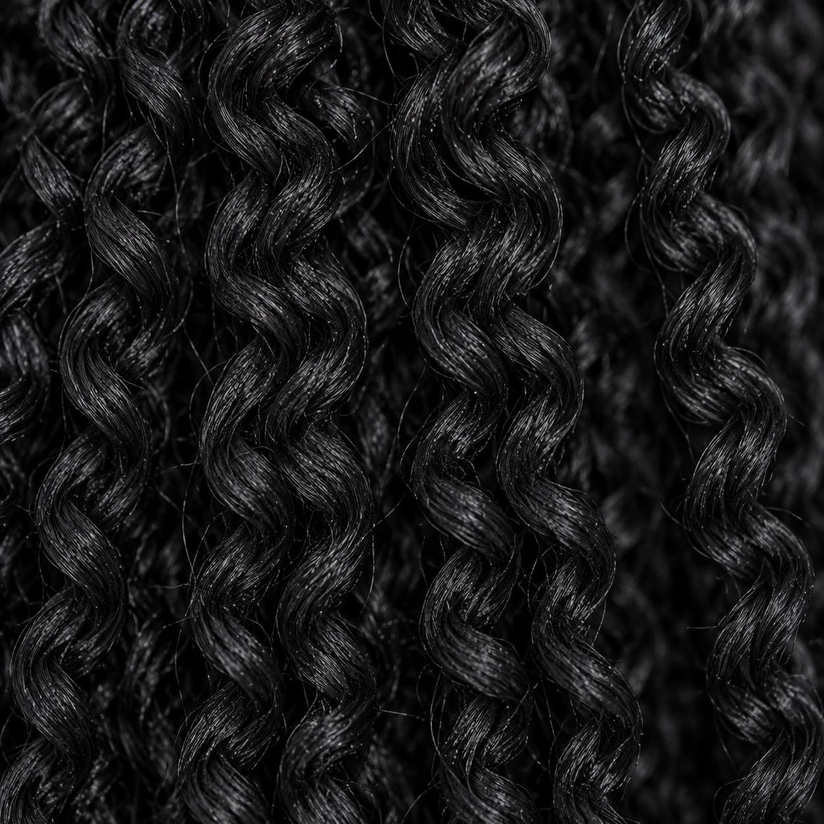 Stella Cornrow spiral twist - 20” 5x5 Glueless Closure HD Natural Black