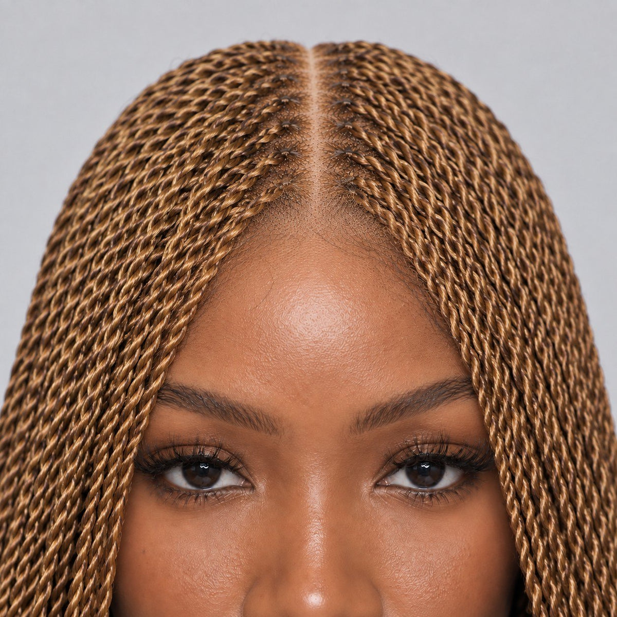 Megan Senegalese Knotless Twist Wig - 40” HD 5x5 HD Closure Glueless Color 30 Brown