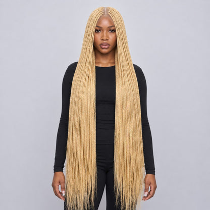 Megan Senegalese Twist Wig - 45” 4x4 HD Closure Glueless Blonde