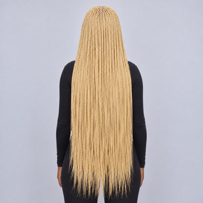 Megan Senegalese Twist Wig - 45” 4x4 HD Closure Glueless Blonde