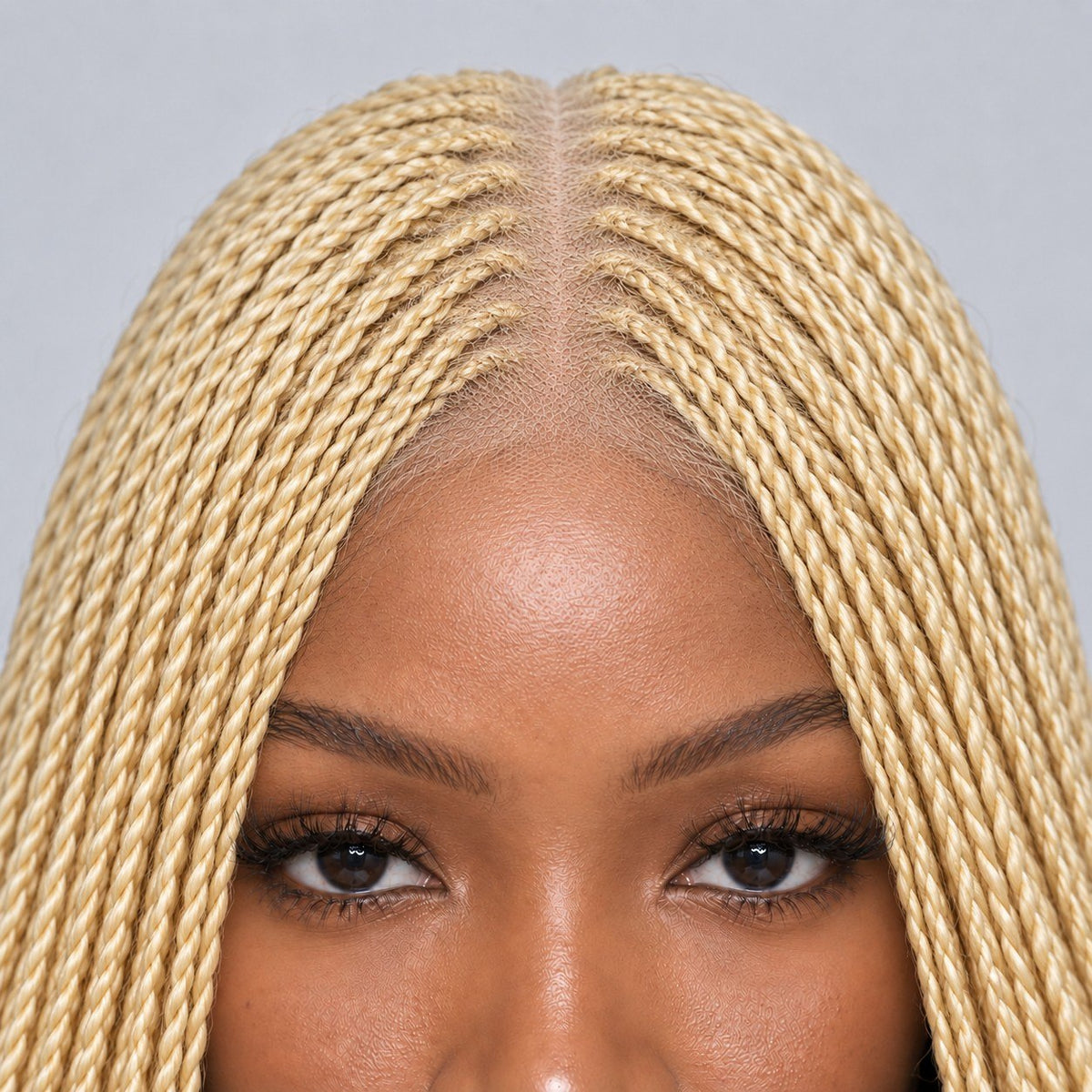 Megan Senegalese Twist Wig - 45” 4x4 HD Closure Glueless Blonde