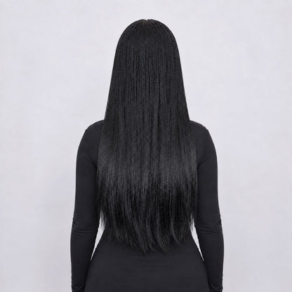 Ally Micro nano twist - 24” 5x5 Glueless Closure HD Natural Black