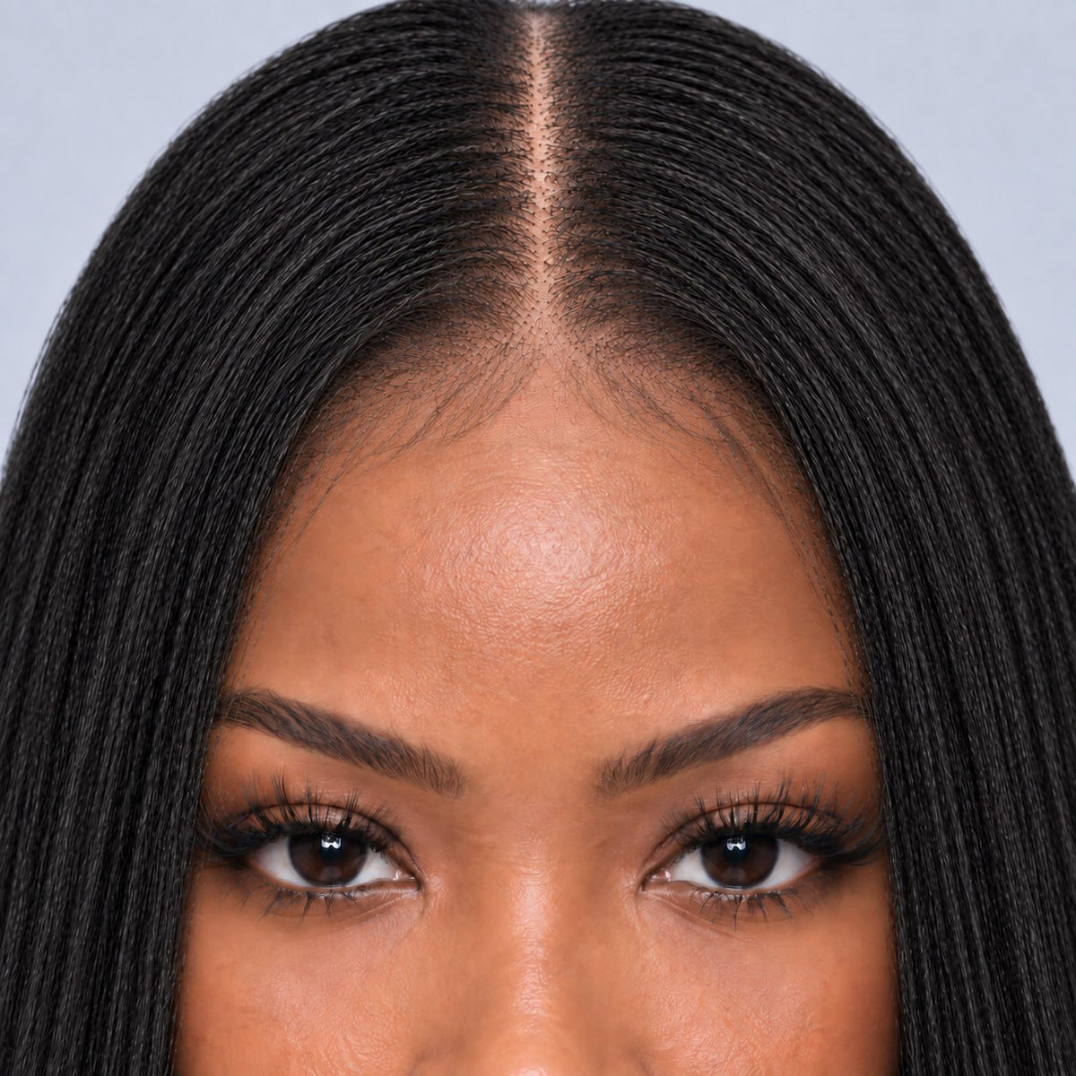 Ally Micro nano twist - 24” 5x5 Glueless Closure HD Natural Black