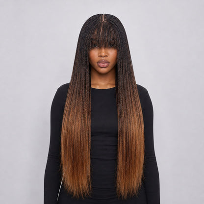 KELLY - Fringe Micro Twist 30" HD 4x4 Lace Color 1B/27