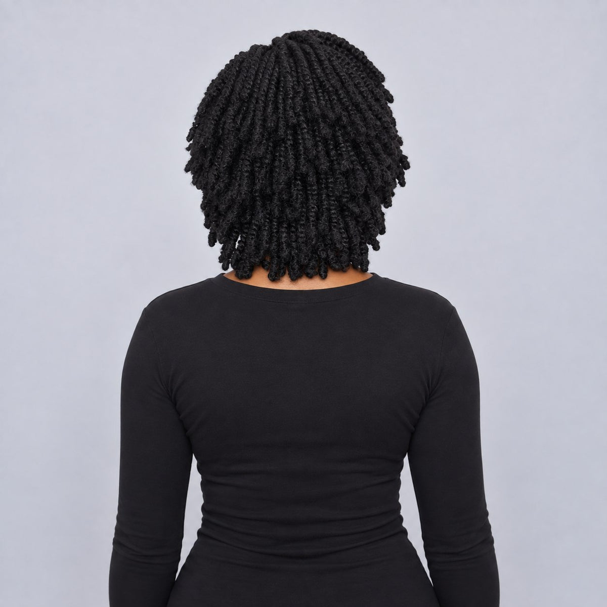Nelly Kinky twist - 10” 5x5 Glueless Closure HD Natural Black
