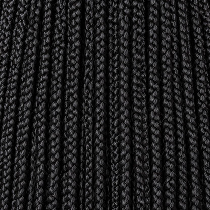 Tiana - Center Cornrow Braids - 26" HD 5x5 Lace Closure Black
