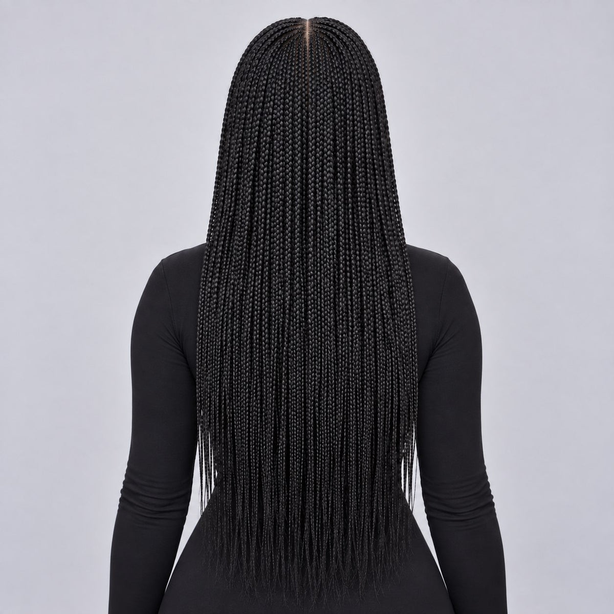 TIANA - Center Part Cornrow 24" HD 5x5 Frontal Color Black