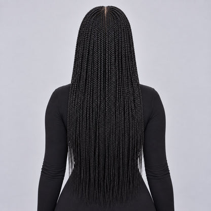 TIANA - Center Part Cornrow 24" HD 5x5 Frontal Color Black