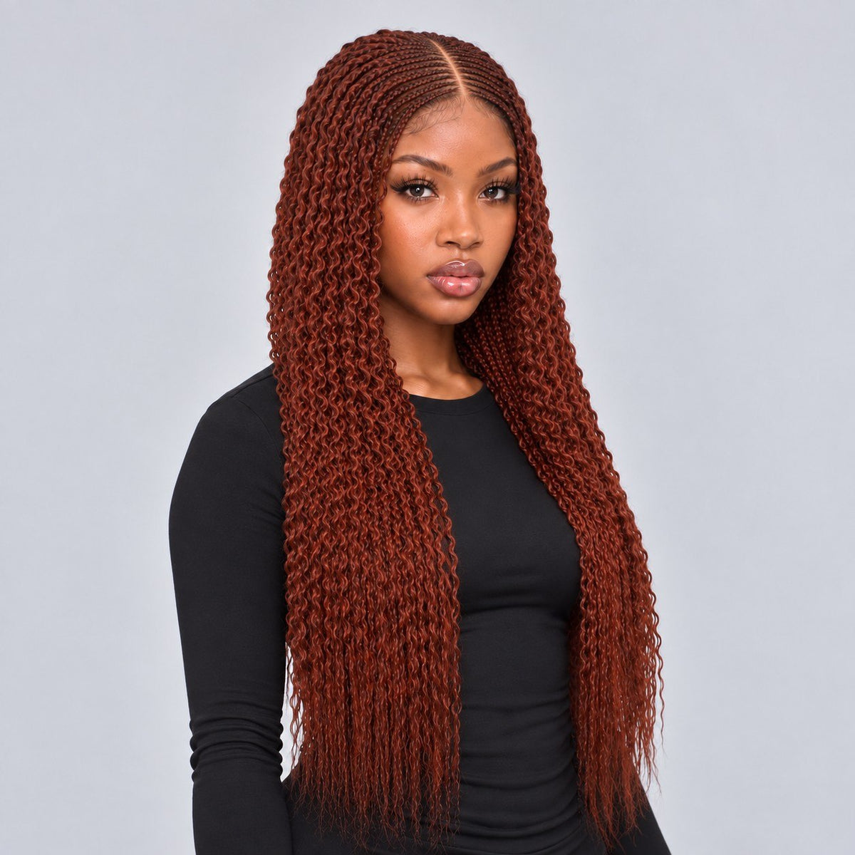 Stella Spiral twist - 24” 5x5 Glueless Closure HD Color 350